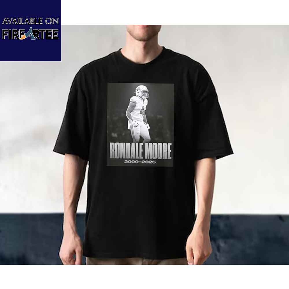 Rip Rondale Moore 2000  2026 Shirt  In Loving Memory Rondale Moore Graphic Tee