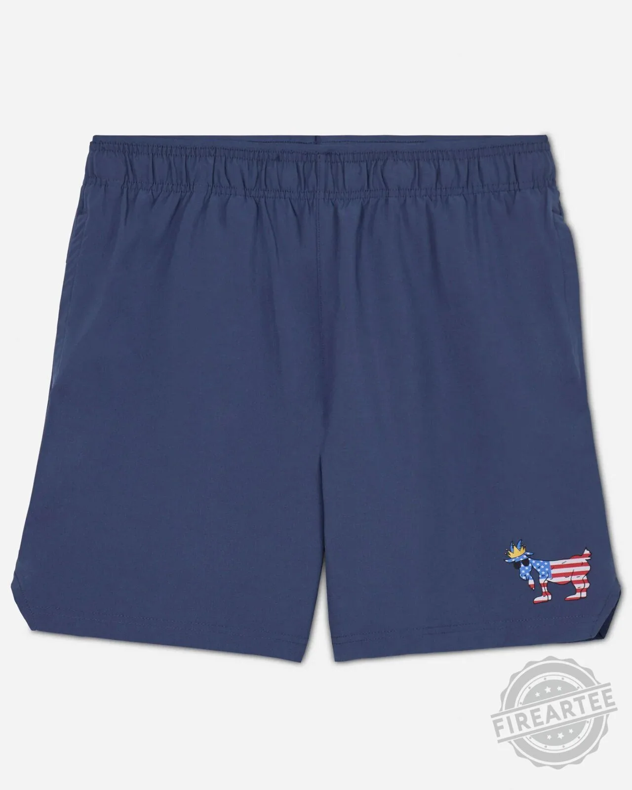 Men's Patriotic Goat American Flag Performance Shorts