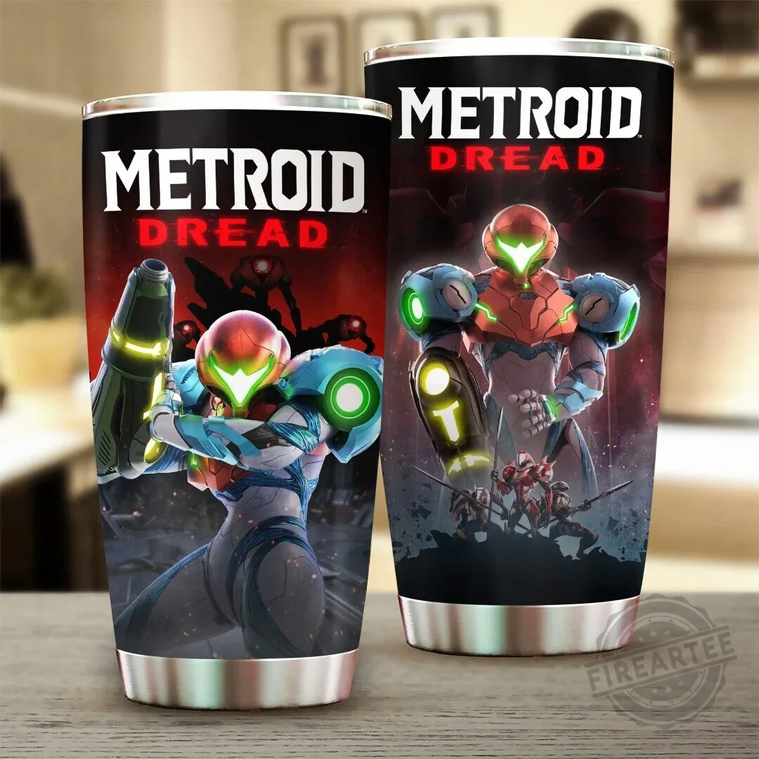 Metroid Dread Samus Aran Video Game Stainless Steel Tumbler Cup