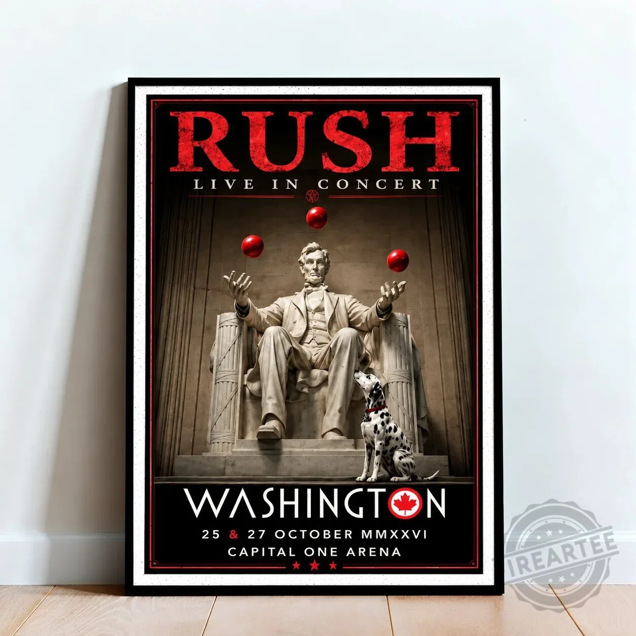 Rush Live In Concert Washington 2026 Tour Capital One Arena Poster